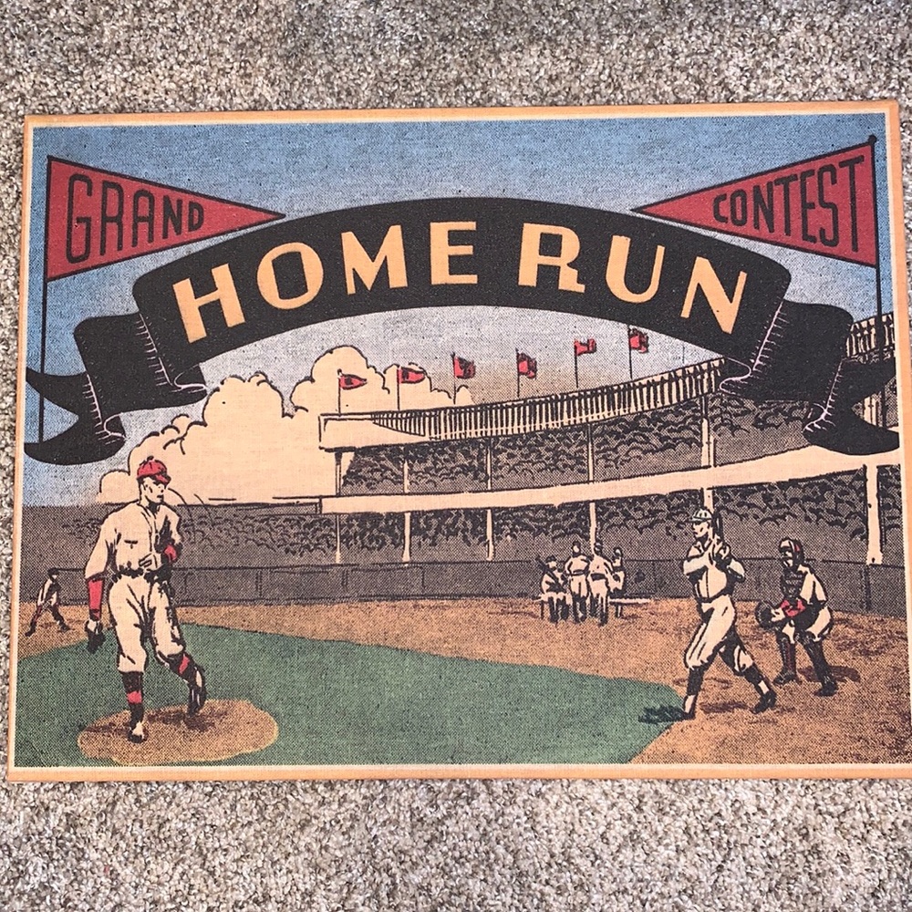 EUC Vintage Look Baseball Linen Bulletin Board